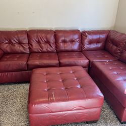 Sectional Couch w Ottoman