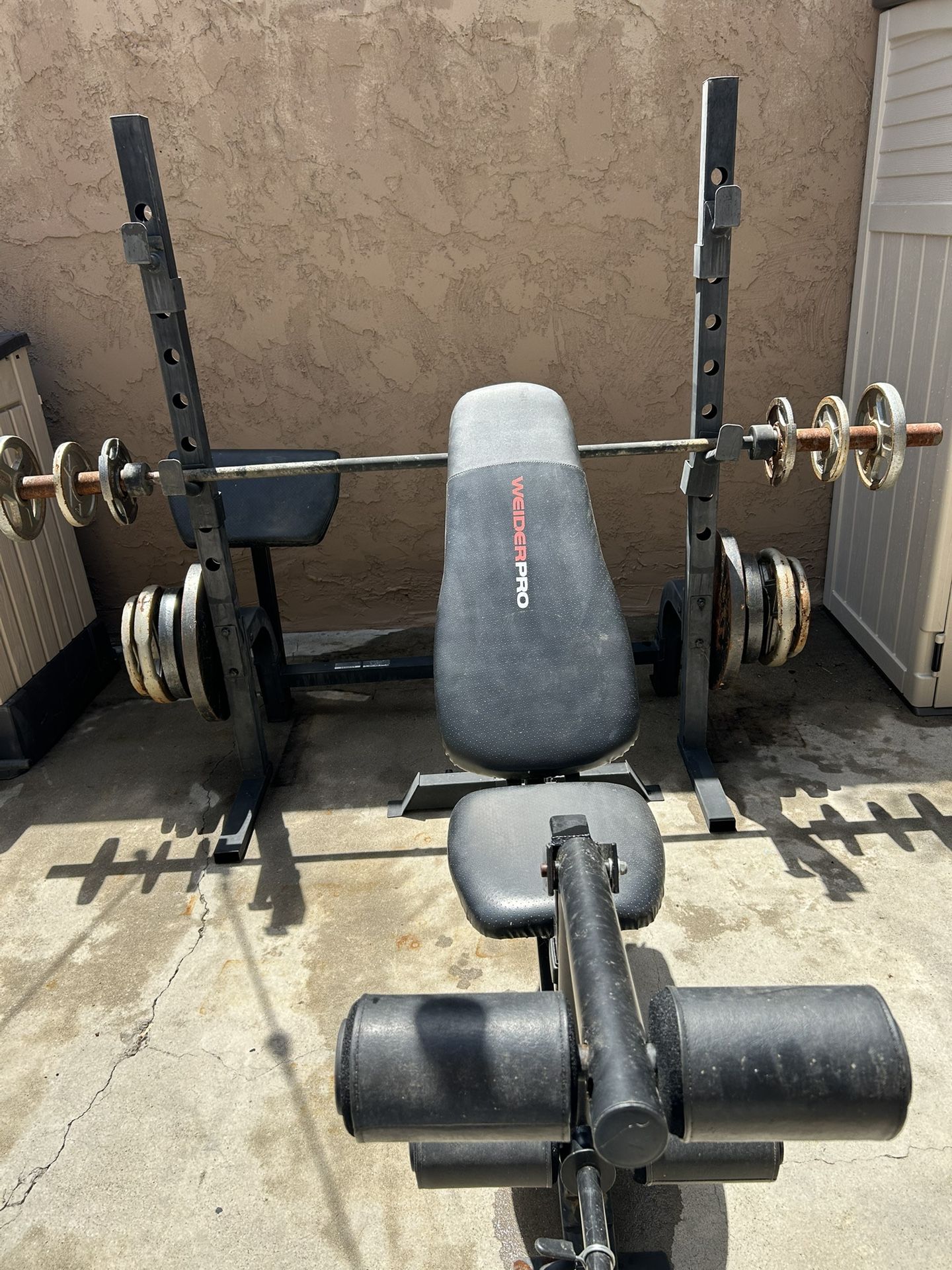Weight Bench Press Squat Pull Up Rack