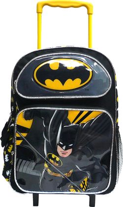 Batman Large Rolling Backpack 16”