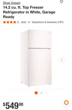 14 Cu Ft Refrigerator