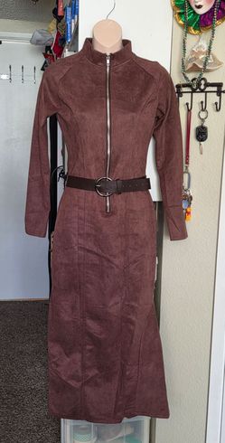 Bonito vestido café #S