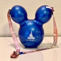 BRAND NEW! Walt Disney World 50th Anniversary Mickey Mouse Blue Balloon Popcorn Bucket