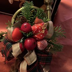 Solid BrassTrumpet Candle holder 8”