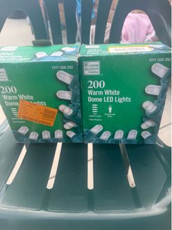 200 Warm White Dome LED Lights(2 boxes)