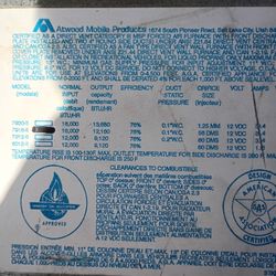 Atwood Camper/Rv Furnace 