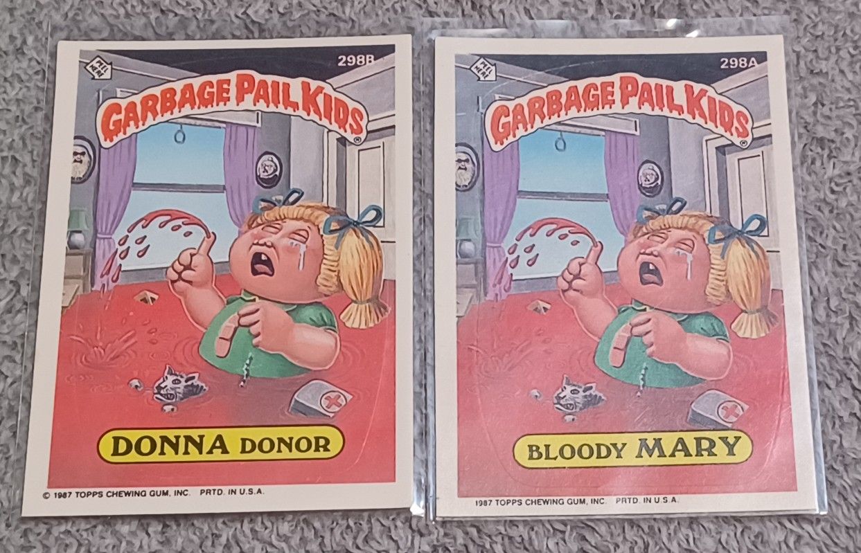 Garbage Pail Kids Bloody Mary Donna Donor 1986 Puzzle Piece