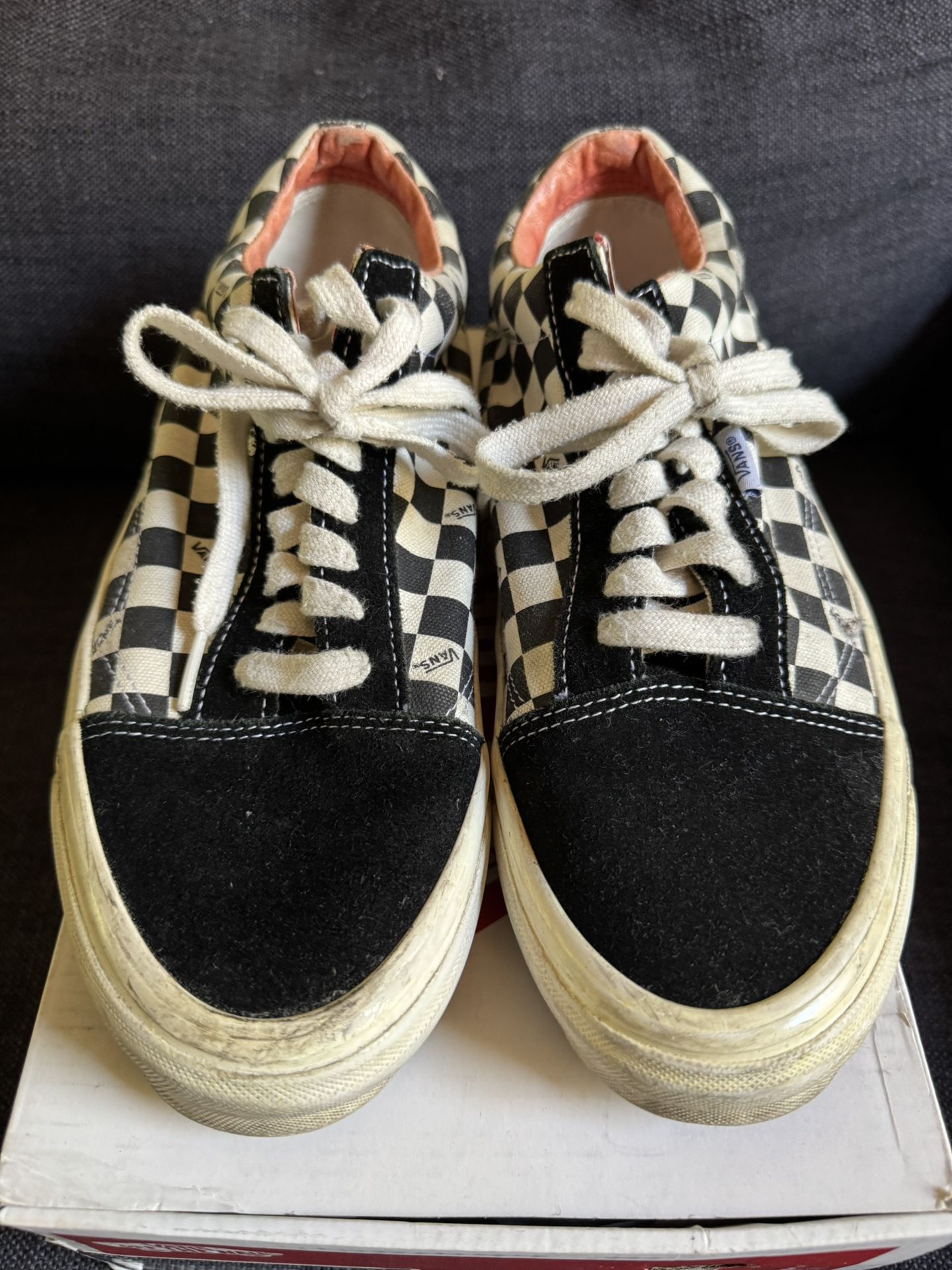 Taka Hayashi Vans Checkered. Premium leather lining. Rare. Size 9.