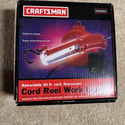 Craftsman Reel Retractable Work Light - New