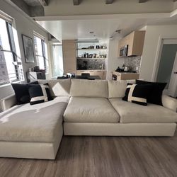 Crate & Barrel Lounge Deep 2- Piece Sectional Sofa