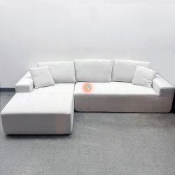 Lounge Style Frameless L-Shaped Sectional Sofa Couch