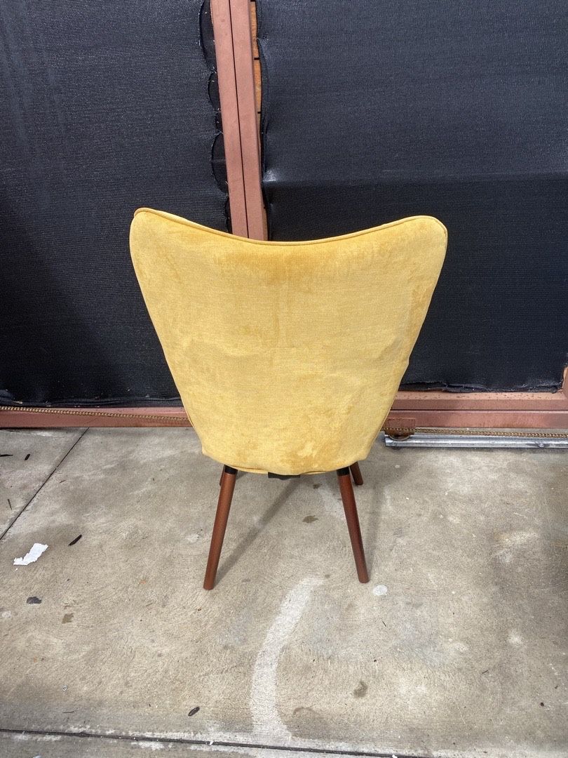 New Mustard yellow wingback accent chair
