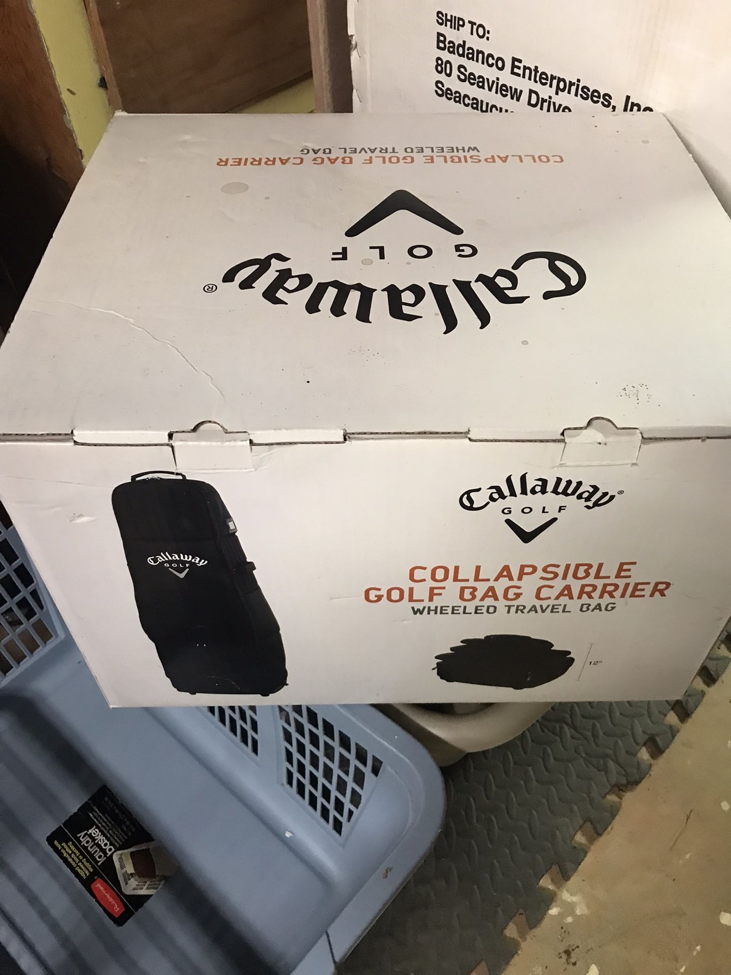 New In Package Galloway Golf Collapsible Golf Bag Carrier Wheeled Travel Bag See All Pictures Only $100