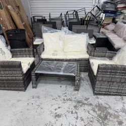 New 4 Piece Outdoor Patio Furniture Set, Outdoor Sectional Furniture