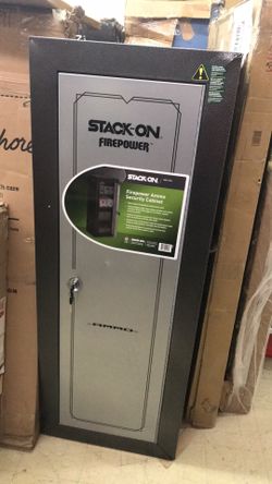 Brand new stack on security cabinet