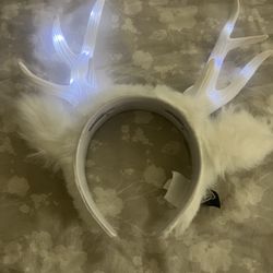 White Antler Headband - Adult