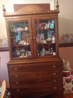 China cabinet inlay