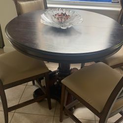 Dining Table Round With 4 Chairs 