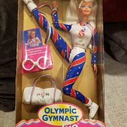 1995 Olympic Gymnast Barbie for 1996 Atlanta Games Mattel 15123 Vintage