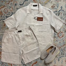 Men’s Dress Polo Shirt Size L/XL Loro Piana