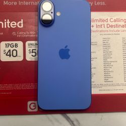 Blue 16+ Verizon 128gb Like New Condition