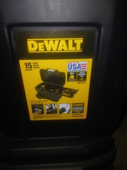 Two Dewalt Plastic Tool Cairiers