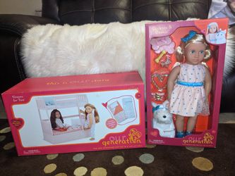 Our Generation Bunk Bed And Doll New
