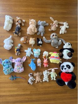 stuffed animals - disney, labubu, squishmallows, lila pet