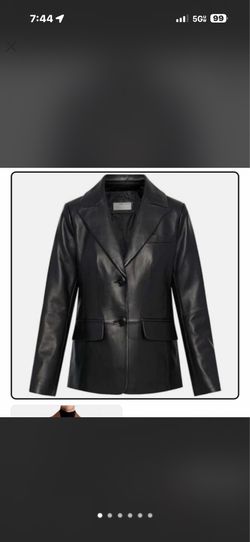 NEW - Anne Klein Leather Blazer sz small