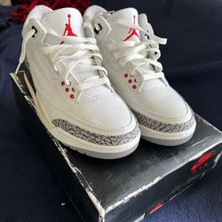 Jordan 3 White Cement Size 10