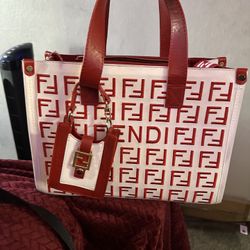 Red fendi purse