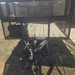 16' Landscaping trailer w cages and racks