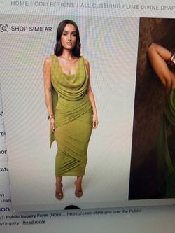 New JLuxlabel Label Green Dress