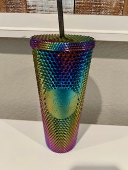 Brand New Starbucks 2023 Purple Oil Slick Studded Venti Tumbler Brand New!