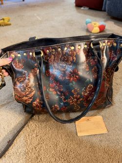 Patricia Nash Floral Leather Tote Bag