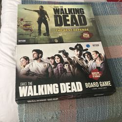 2 Walking Dead Board Games Like New