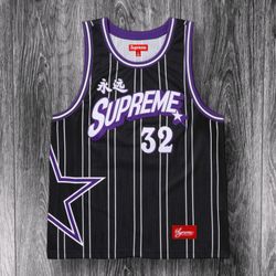 Supreme Star Basketball Jersey 'Black' New Size Medium for Sale in