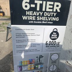 Heavy duty wire shelving