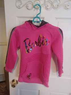 Girls Pink Barbie Hoodie