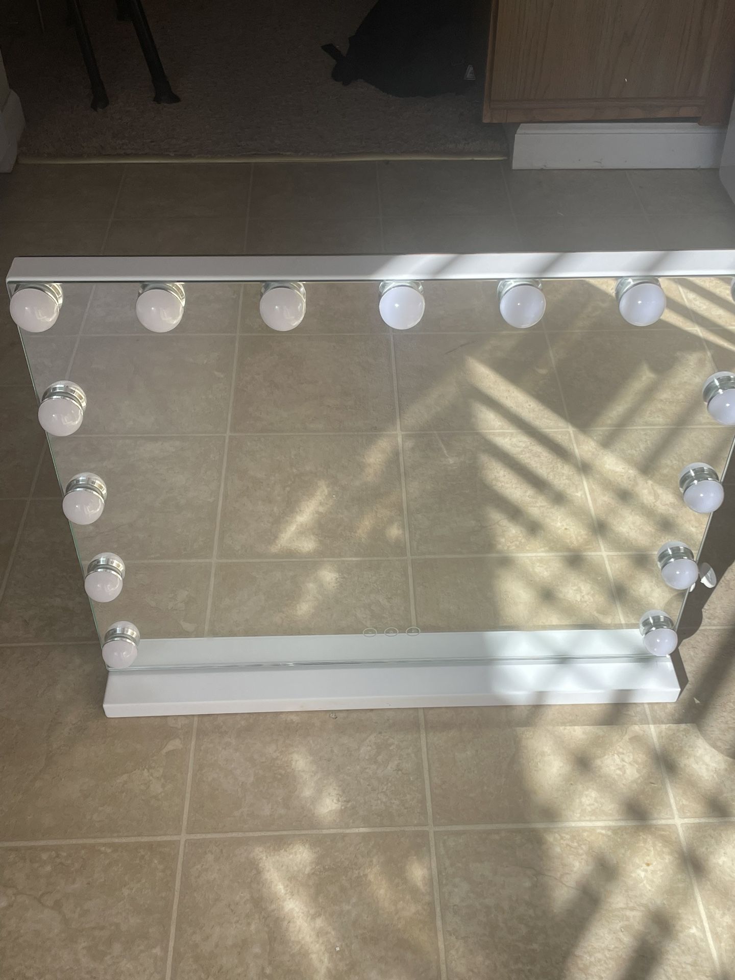 Vanity Mirror with Adjustable Lighting