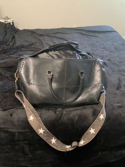 Ellepi Italy Black Leather Duffle / Travel Bag