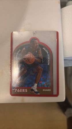 Allen iverson hoops original basketball card