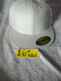 $6 White Fitted Hat