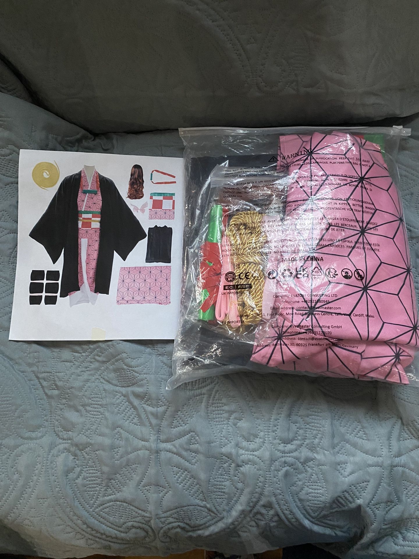 Nezuko Demon Slayer Costume for Kids & Adults 