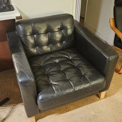 IKEA Karlstad Real Leather Couch 