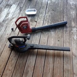 Two Electric Corded Leaf Blowers