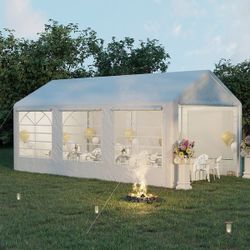 10x20 Heavy Duty Carport White Or Beige