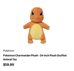 Pokemon Charmander Plush - 24-inch Plush Stuffed Animal Toy