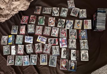 Some of the cards in the boxes