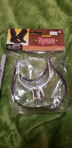 Western Spurs Cowboy Halloween Party Costume Cosplay