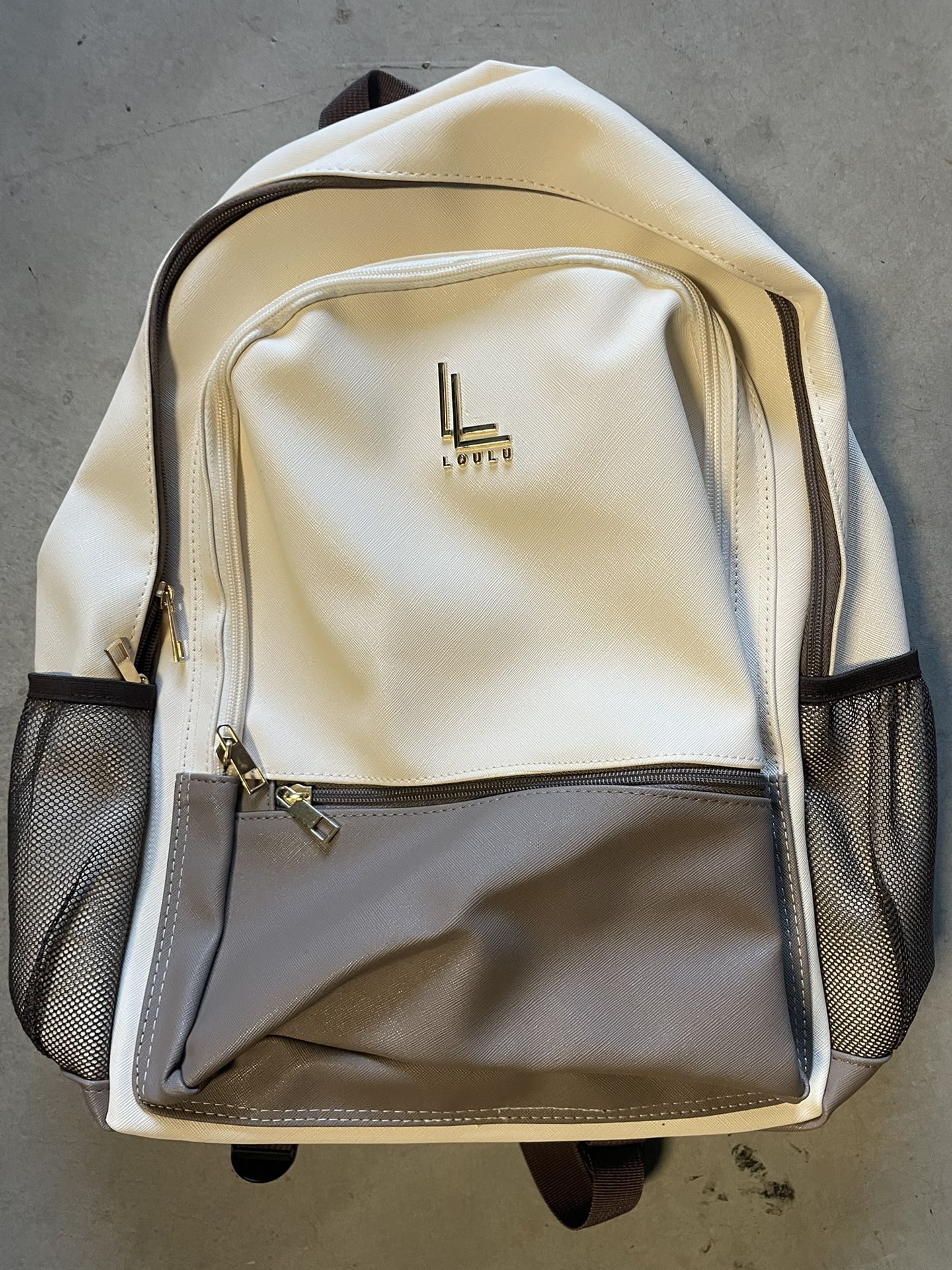 Lulu Faux Leather Travel Backpack